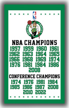 Boston Celtics Basketball Team Winners Flag 90x150cm 3x5ft Fan Best Banner - £11.95 GBP