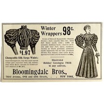 Bloomingdale Bros Winter Wrap 1894 Advertisement Victorian Fashion ADBN1bbb - $19.99