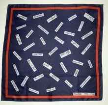 Vintage Scarf US Presidents Signatures 1776-1976 Bicentennial Made in Italy - £15.49 GBP