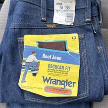 Vintage Wrangler Jeans Men 945DEN 31x30 Boot Cut USA Deadstock Regular Fit - £40.59 GBP