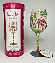 Lolita &quot;Shoot For The Stars&quot; Wine Glass U66/1785 - $24.99