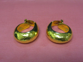 Jose Maria Barrera Spanish Small Gold Gilt Hoop Earrings (YC1-06) - £55.95 GBP
