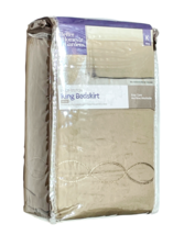 Better Homes &amp; Gardens Loop Stitch King Bedskirt Beige 78 x 80 x 14" Emb... - $18.59