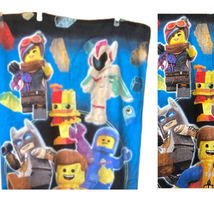 Lego Minifig Beach Towel 2018 Lego Movie 2 Cotton Lets Build Together 27 x 55 - £19.87 GBP