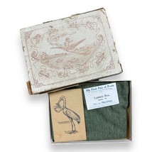 Early 1900s Mohr &amp; Crow, Fairfield, Iowa Baby Boys Green First Pair Pants w/Box - £39.65 GBP