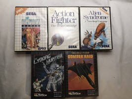 Vintage Sega Cartridge Video Game Lot Of 5 Cyborg Hunter Alien Syndrome - $59.40