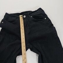 Mid-Rise Women's Black Cotton Blend Bootcut Denim Jeans Size Small (26×30) image 5