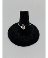 18kt Gold Plated Simulated Diamond Band Ring Size 6 KG Wedding Engagement - $27.05 CAD