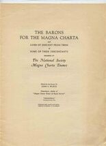 Magna Charta Dames Lines of Descent Booklets &amp; Magna Charta Part I John ... - $493.02