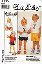 Vintage 1988 Toddler&#39;s SHORTS, PANTIES &amp; KNIT TOPS Pattern 8650-s  Size ... - $12.00