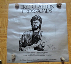 Vintage Eric Clapton Crossroads Record Store Advertising Poster - $9.49