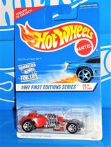 Hot Wheels 1997 First Editions #4 Saltflat Racer Red w/ 5SPs Malaysia Base - £1.93 GBP