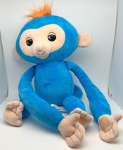 Fingerlings Interactive Hugs Boris Blue Talking Plush Baby Monkey 19&quot; Tested - £10.47 GBP