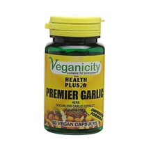 Veganicity Premier Garlic 500mg Digestive Health Supplement - 60 Capsules  - $16.00