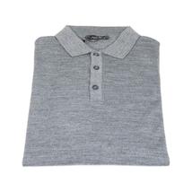 Mens PRINCELY Soft Merinos Wool Sweater Knits Lightweight Polo 1011-40 Mid Gray image 6