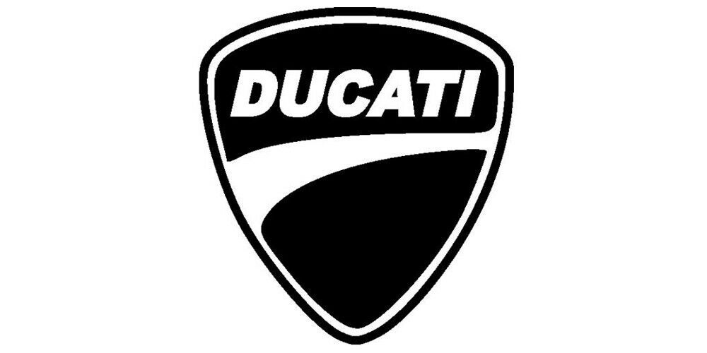 2x Ducati Logo Vinyl Decal Sticker Different colors & size for Cars/Bikes/Window