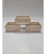 Crafters Square Wood Slat Crates, 2.375x5.125x3.25 in. (3) Set - $12.99