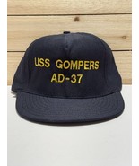 Vintage USS Gompers MILITARY Hat AD-37 Ship Hat New Unworn Made In USA Navy - $40.61 CAD