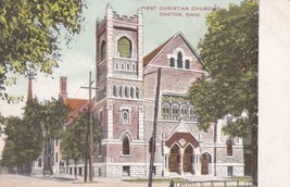 First Christian Church Canton Ohio OH Postcard C59 - £2.36 GBP