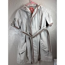 Free People Short Sleeve Utility Jacket Waist Belt Hooded Womens Size 4 - $744.05 MXN