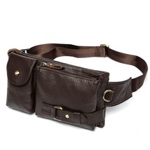 WESTAL Genuine Leather Waist Packs Men Waist Bags Fanny Pack Belt Bag Phone Bags - £83.00 GBP