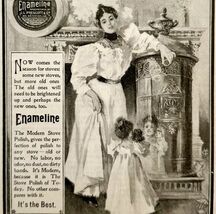 Enameline Stove Polish 1897 Advertisement Victorian Appliance Cleaner AD... - $15.06 CAD