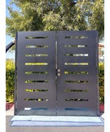 Contemporary Dual Entry Metal Gate Ornamental Iron Garden Entry Modern - $43,201.76 MXN
