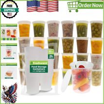 24-Pack 32oz Leak-Proof BPA-Free Food Storage Containers – Perfect for M... - $34.53 CAD
