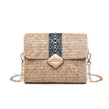 Feminine Bolsos Mujor Small Straw Bag Women Wicker Rattan Bag Female Summer Wove - £20.69 GBP