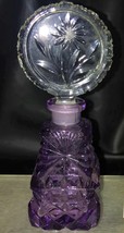 1910&#39;s Cut Purple Glass Perfume Bottle - £35.55 GBP