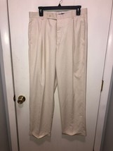 NWT Vintage Stacy Adams Mens Pleated Front Cuffed Pants 34X30 Actual Wai... - $14.84