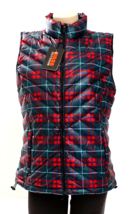 Bass Outdoor Trooper Red Plaid Down Filled Quilted Puffer Vest Women&#39;s M... - £77.66 GBP