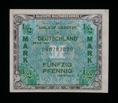 1944 Allied Militare Currency Germania 50 Pfennig Quasi Fior di Conio (Au ) - £39.31 GBP