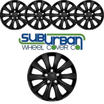 2011-2013 Toyota Corolla Style # 1038-16BLK 16" BLACK Hubcaps Wheel Covers SET/4 - £46.18 GBP