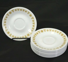 An item in the Pottery & Glass category: Corelle Butterfly Gold Saucers  6-1/4"  Lot of 13