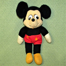 12" Knickerbocker Mickey Mouse Plush Vintage Stuffed Animal Disney Doll Toy - $15.75