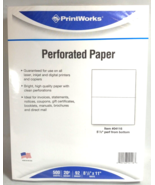 PrintWorks Professional Paper Perf. 5 1/2&quot; From Bottom 8.5 x 11-500 Shee... - $95.37 MXN