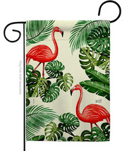 Paradise Flamingos Garden Flag Birds 13 X18.5 Double-Sided House Banner - £15.96 GBP