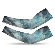 Mondxflaur Marble Cooling Arm Sleeves Cover UV Sun Protection for Men Women - $285.35 MXN