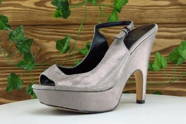 Dolce Vita Women Sz 6.5 M Champagne Platform Leather Shoes - £13.47 GBP