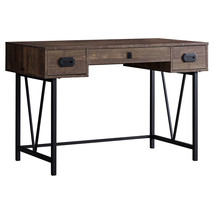 24 Inch Brown and Black Computer Desk With Two Drawers - $10,662.43 MXN
