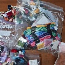 Floss Lot Embroidery Thread Skeins cross stitch Frame Lot - £21.74 GBP