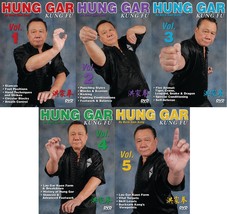 5 DVD Set Hung Gar Kung Fu forms fighting footwork balance ++ GM Buck Sam Kong - £98.86 GBP