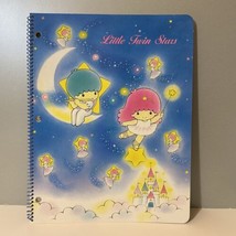 Vintage Sanrio 1987 Little Twin Stars Spiral Notebook - £27.32 GBP