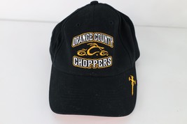 Vintage Y2K Spell Out Orange County Choppers Motorcycle Hat Cap Black Youth - $29.65