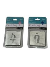 Man &amp; Woman Lot of (2) Signs Cuttlebug Die 37-1084 &amp; 37-1086 NEW! - $14.49