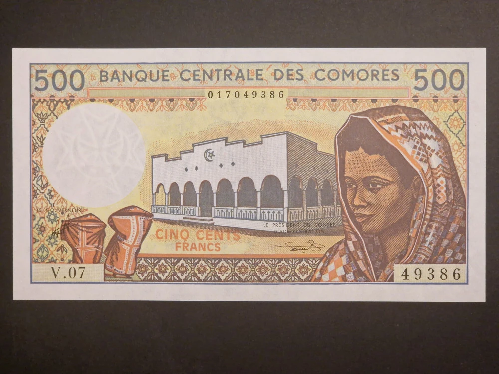 500 Francs 1986 Uncirculated - $1,615.58 MXN