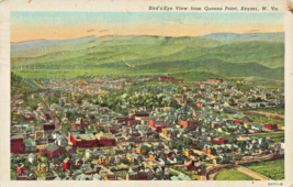 Keyser Wv West Virginia~Birds Eye From Queens Point~Antique Vintage Postcard - £7.10 GBP