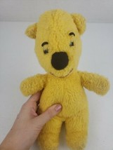 Vintage Walt Disney Gund Sears Winnie The Pooh 10&quot; Plush Bear Yellow Teddy HTF - £17.20 GBP