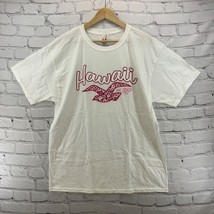 Hawaii T-Shirt White Pink Mens sz L Large Hanes Travel NWOT - £9.46 GBP